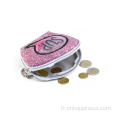 OEM & ODM Coin Glitter Purse et portefeuille pour les femmes courtes